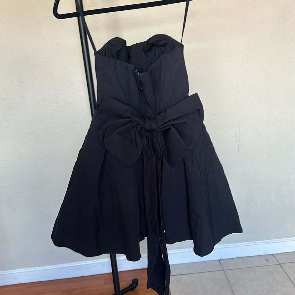 House of CB Emmanuela Strapless Bow mini Dress NWOT size M A-C $285 - Picture 5 of 13